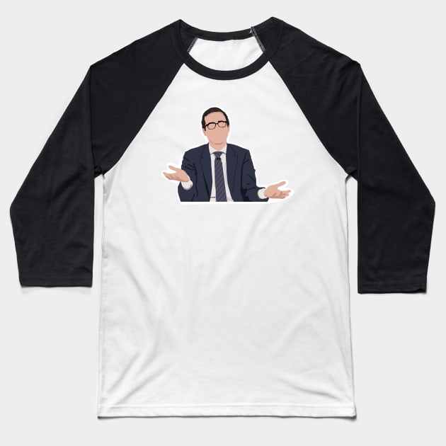 John Oliver at his iconic desk Baseball T-Shirt by royaldutchness